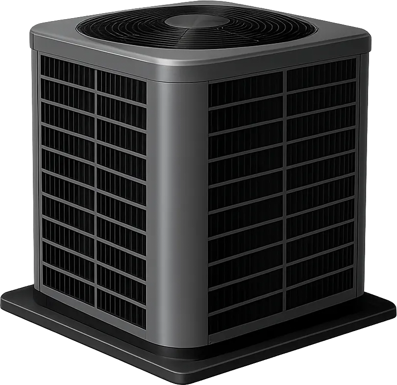 Furnace and heat pump or air conditioner