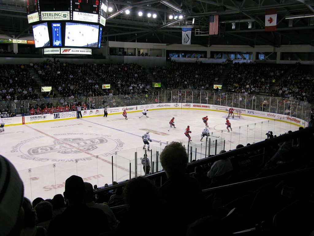 Wide bowl view during a Thunderbirds vs. Chiefs game
